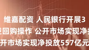 维嘉配资 人民银行开展3387亿元逆回购操作 公开市场实现净投放557亿元